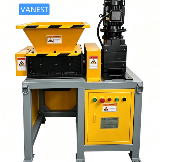 Vanest EB500 7.5KW Industrial Metal & Plastic Cable Shredder Machine for Scrap Copper Wire Granulating