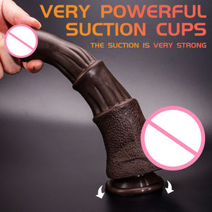 Venta al por mayor juguetes sexuales femeninos caballo consolador realista juguetes suaves para adultos pene artificial y pene juguete sexual - Product Image 4