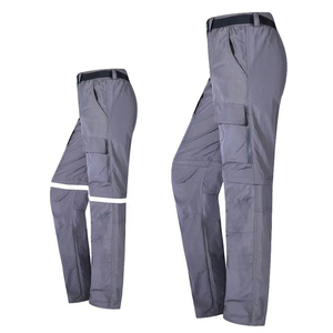 Pantalones de secado rápido con logotipo personalizado para hombre y <span class=keywords><strong>mujer</strong></span>, pantalón de dos piezas <span class=keywords><strong>desmontable</strong></span> para exteriores, transpirable, pesca y <span class=keywords><strong>senderismo</strong></span> - Product Image 3