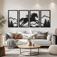 Décoration Murale Personnalisée en Métal 3D : Art Mural en Fer Forgé pour Mariage et Anniversaire, Ornement Mural Déco Animal et Végétal