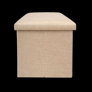 Modern Stool Living Room Furniture <b>Storage</b> Box Fabric Stainless Steel Bamboo Highest Quality Sample Available Stools Counter - Product Image 1