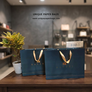 Luxury Matte Paper <b>Gift</b> <b>Bags</b> Wholesale Custom Logo Shopping <b>Bags</b> with Ribbon Handles for Apparel Jewelry and Premium Packaging - Product Image 2