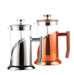 <span class=keywords><strong>Cafetière</strong></span> à pression française <span class=keywords><strong>en</strong></span> <span class=keywords><strong>verre</strong></span> Borosilicate, 1000ml, <span class=keywords><strong>filtre</strong></span> <span class=keywords><strong>en</strong></span> acier inoxydable réutilisable, promotion à la mode - Product Image 2