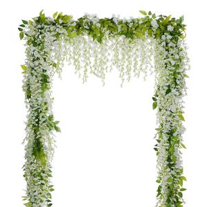 Arco de Boda para Jardín o Exterior, Decoración Floral, <span class=keywords><strong>Flores</strong></span> Artificiales Colgantes de Glicinia para Boda - Product Image 1