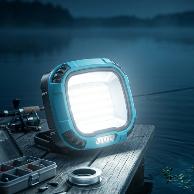 Portable Waterproof Cordless LED Work Light Rechargeable Camping Lantern for Outdoor Tent, Hiking and Emergency with USB