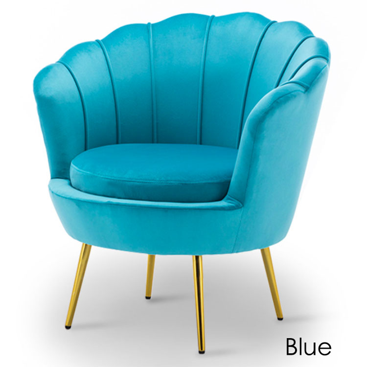 Nordic fabric small apartment single sofa leisure balcony bedroom clothing store dessert shop sofa chair