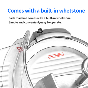 Zica Nueva Rebanadora <span class=keywords><strong>de</strong></span> Carne Comercial <span class=keywords><strong>de</strong></span> Grado Restaurante, Ajustable, Eléctrica, con Cuchilla <span class=keywords><strong>de</strong></span> Acero Inoxidable <span class=keywords><strong>de</strong></span> 10 Pulgadas, Semiautomática para Queso y Jamón - Product Image 3
