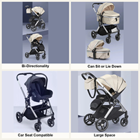 Poussettes pour bébés. Poussette de luxe pour bébé 3 en 1 avec siège auto, système de voyage pliable, poussette pour bébé nouveau-né