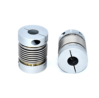 Ensemble de raccords à soufflet en acier inoxydable flexible avec encodeur élastique pour moteur servo d'usine de fabrication de machines-outils CNC, vis de serrage OEM