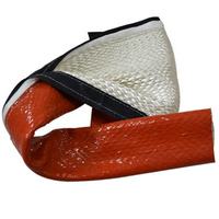 Funda Protectora de Silicona Flexible con Fibra de Vidrio, Resistente a Altas Temperaturas y Retardante de Llama, para Cables y Mangueras, 12.2KV