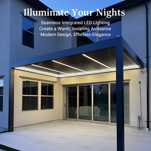 <span class=keywords><strong>Pergola</strong></span> en aluminium en gros, nouvelle arrivée, design moderne et minimaliste, faible entretien, idéale <span class=keywords><strong>pour</strong></span> <span class=keywords><strong>appartement</strong></span> de luxe - Product Image 1