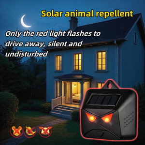 Répulsif solaire pour animaux <span class=keywords><strong>nocturnes</strong></span> avec lumière clignotante, haute étanchéité pour extérieur, dissuasion des <span class=keywords><strong>oiseaux</strong></span>/chats/chiens/ Singes - Product Image 5