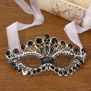 Nueva Máscara Exagerada con Diamantes Completos para Mujer, Joyería <span class=keywords><strong>de</strong></span> Diamantes <span class=keywords><strong>de</strong></span> Imitación para Cubrir la <span class=keywords><strong>Cara</strong></span>, Ideal para Halloween, Pascua, Carnaval, Fiestas y <span class=keywords><strong>Fotos</strong></span> Sexys - Product Image 2