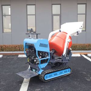 Mezclador de hormigón de la mejor calidad 300L 400L Mezclador de cemento de hormigón con orugas de carga automática Mezclador de mortero - Product Image 1