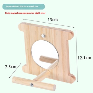 Petite tasse de nourriture pour oiseaux givrée écologique mangeoire à oiseaux en bois de haute qualité perroquet boîte support et accessoires de <span class=keywords><strong>Cage</strong></span> - Product Image 6