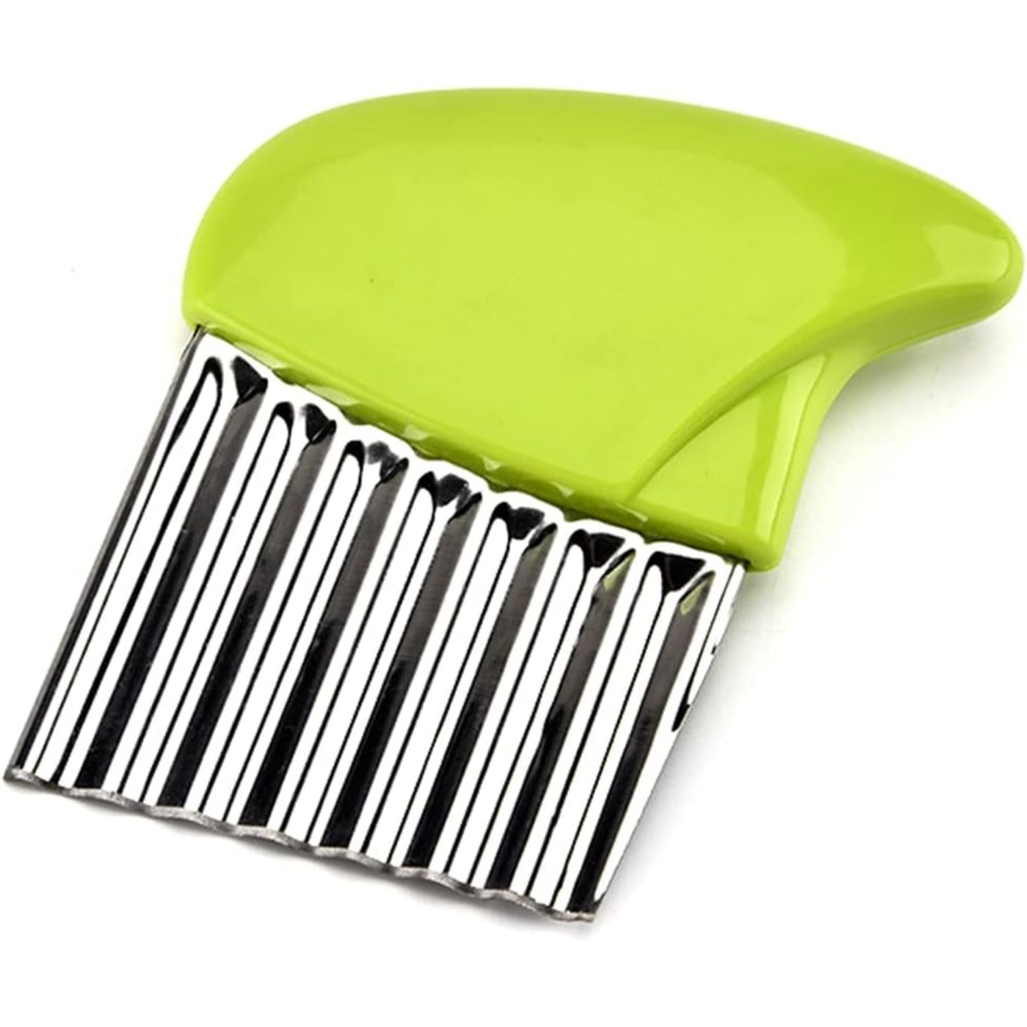 Green-tipped potato cut