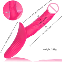 Vibromasseur double extrémité réaliste en silicone avec télécommande, pour stimulation du point G et anal, jouet sexuel pour femmes et couples lesbiens