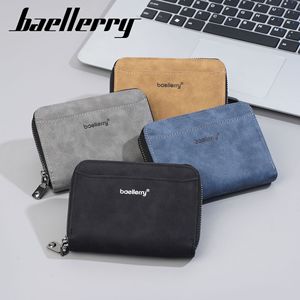 กระเป๋าใส่เหรียญขนาดกะทัดรัด Baeillerry พร้อมช่องใส่บัตรหลายใบ สำหรับทุกเพศ สีพื้น ซิปปิด ใช้ได้ทุกวัน - Product Image 2