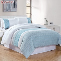 Couette queen size en tissu jacquard de luxe, ensemble de literie avec housse de couette, haute qualité
