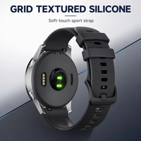 Bracelet de montre en silicone à petite grille de 18 mm, 20 mm, 22 mm pour Garmin Forerunner 745 570, bracelet de remplacement antidérapant pour Vivoactive 3 4 5 6