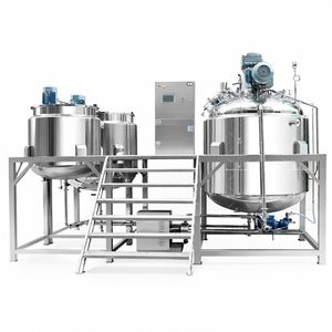 Mélangeur homogénéisateur liquide en acier inoxydable 304, cuve de stockage de savon 1000L avec agitateur et chauffage - Product Image 4