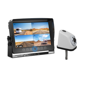 Cámara de Reversa Impermeable de 9 Pulgadas, Kit de Cámara de Respaldo AHD 1080P, Monitor de Pantalla Dividida, Visión Nocturna, 9-36V, para Remolque, Autobús, Caravana - Product Image 1