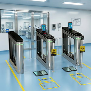 Gerbang Putar ESD Sesuai Standar ISO untuk Pabrik Perangkat Medis |   Kontrol Akses Anti-Statik Otomatis RFID/Pengenal Wajah IP65 - Product Image 1