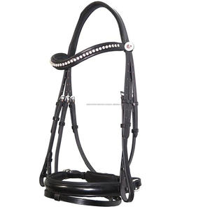 Brida de caballo de cuero de alta calidad, banda para cejas de cristal - Product Image 1