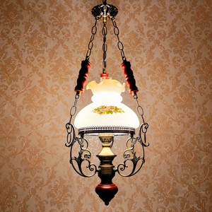 Style européen rétro italien bois Art lumière lustre de luxe britannique pays Restaurant Simple <span class=keywords><strong>suspension</strong></span> en bois massif pour - Product Image 1