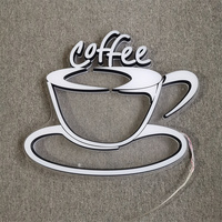 Panneau lumineux led 3d pour bureau, barbier, hôtel, café, magasin extérieur, 1 pièce