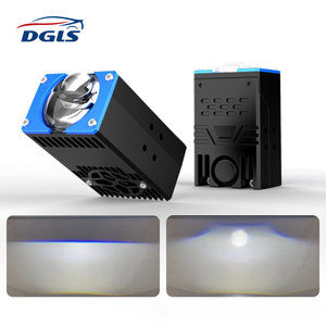 Projecteur à <span class=keywords><strong>triple</strong></span> lentille DGLS XT09-1 100W 10000LM avec assistance laser, grille de projecteur, barre <span class=keywords><strong>LED</strong></span> tout-terrain, lampe haute intensité, camion 4x4, IP68 - Product Image 2