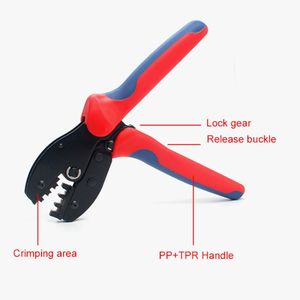 Alicates de prensado de conector Solar de fibra óptica tipo trinquete para conectores <span class=keywords><strong>MC4</strong></span> 2,5-6mm2 <span class=keywords><strong>crimpadora</strong></span> de Panel Solar - Product Image 4