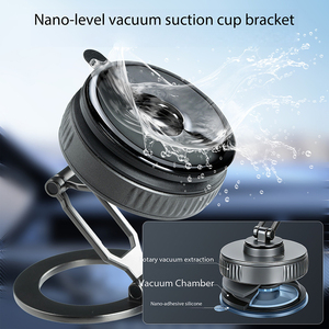 Oem Custom 3 Axis Adjustable Magnetic Car Phone Holder Zinc Tpu N52 Strong Magnet Vacuum Suction for Dashboard <b>Desk</b> - Product Image 5