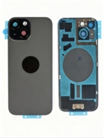 Coques de téléphone portable, remplacement de la vitre arrière, couvercle de batterie, châssis arrière pour iPhone 15