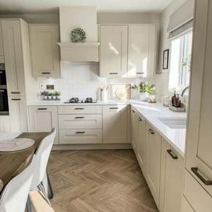 Gabinetes de Cocina de Diseño Moderno, Gabinete de Cocina Clásico de Tablero MDF de Diseño Pequeño - Product Image 2