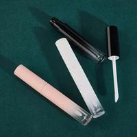 Tube de rouge à lèvres vide en plastique avec logo personnalisé et bouchon à vis, emballage cosmétique pour gloss à lèvres avec impression sérigraphiée