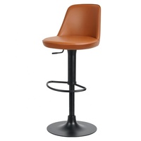 [En stock] Tabouret de bar Master Design, hauteur réglable, pivotant, luxe léger, usage domestique, cuir minimaliste italien