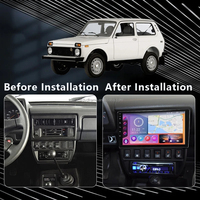 Radio para Auto Aijia de 9 Pulgadas con Android 12, Multimedia 2K, GPS, 4G, Carplay, Navegación Automática, Estéreo para LADA NIVA, Asistencia de Reversa Portátil