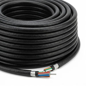 Câble blindé GYXTW à gaine extérieure en PEHD résistant aux intempéries, fibre optique G652D à double usage (terrestre/aérien) sur bobine en bois - Product Image 1