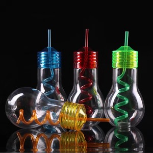 DAMAI Plastic Glow Party Cups Favors for Party Supplies Neon Party <b>Light</b> Bulb Cups <b>LED</b> <b>Bar</b> Night Club Drink Cup - Product Image 3