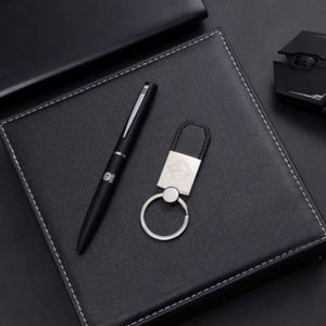 Premium Pu Leather Business Pen Keychain <b>Gift</b> Set-Custom Digital Printing Corporate & <b>Teacher</b> Appreciation <b>Gifts</b> - Product Image 2