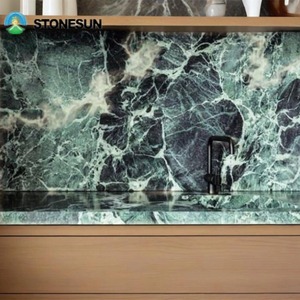 Piedra de mármol de estilo moderno Stonesun para encimera de baño interior sala de estar encimera laminada de mármol verde Alpi verde - Product Image 3