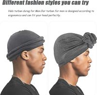 Gorro Durag de Secado Rápido para Hombre, Gorro de Seda para Ondas, Turbante, Pañuelo para la Cabeza, Gorra de Ciclismo para Correr, Motociclismo y Ciclismo