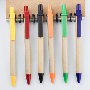 Sites d'achat en ligne les moins chers Stylo en papier promotionnel Stylo à bille en papier recyclé personnalisé avec papier à rouler - Product Image 3