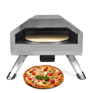 Diskon besar Oven Pizza Gas Pizza 16 inci, Oven Pizza luar ruangan dengan batu Pizza