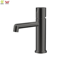 Robinet mitigeur court pour lavabo en acier inoxydable 304 brossé Watermark