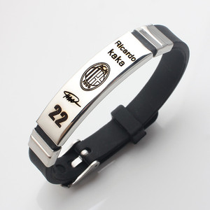 Pulsera de Silicona y Acero Inoxidable CR7, Lionel Messi, <span class=keywords><strong>Cristiano</strong></span> <span class=keywords><strong>Ronaldo</strong></span>, Neymar, Estrella de Fútbol, para Hombre, Niño, Regalo para Fanáticos de la Copa <span class=keywords><strong>Mundial</strong></span> de Fútbol - Product Image 2