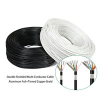Câble de signal blindé AWM 2464, fils de commande multiconducteurs en cuivre étamé 20, 22, 24, 26, 28 AWG pour équipement d'automatisation 300V 80°C