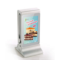 Layar LCD 7 Inci Tampilan Digital 20800mah Stasiun Pengisian Daya Iklan Meja Menu Wifi Power Bank untuk Restoran