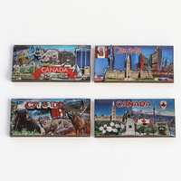 Souvenir touristique de Séville Aimants de réfrigérateur en bois et en verre 3D Forme personnalisée Écologique Fabrication directe Souvenirs de voyage